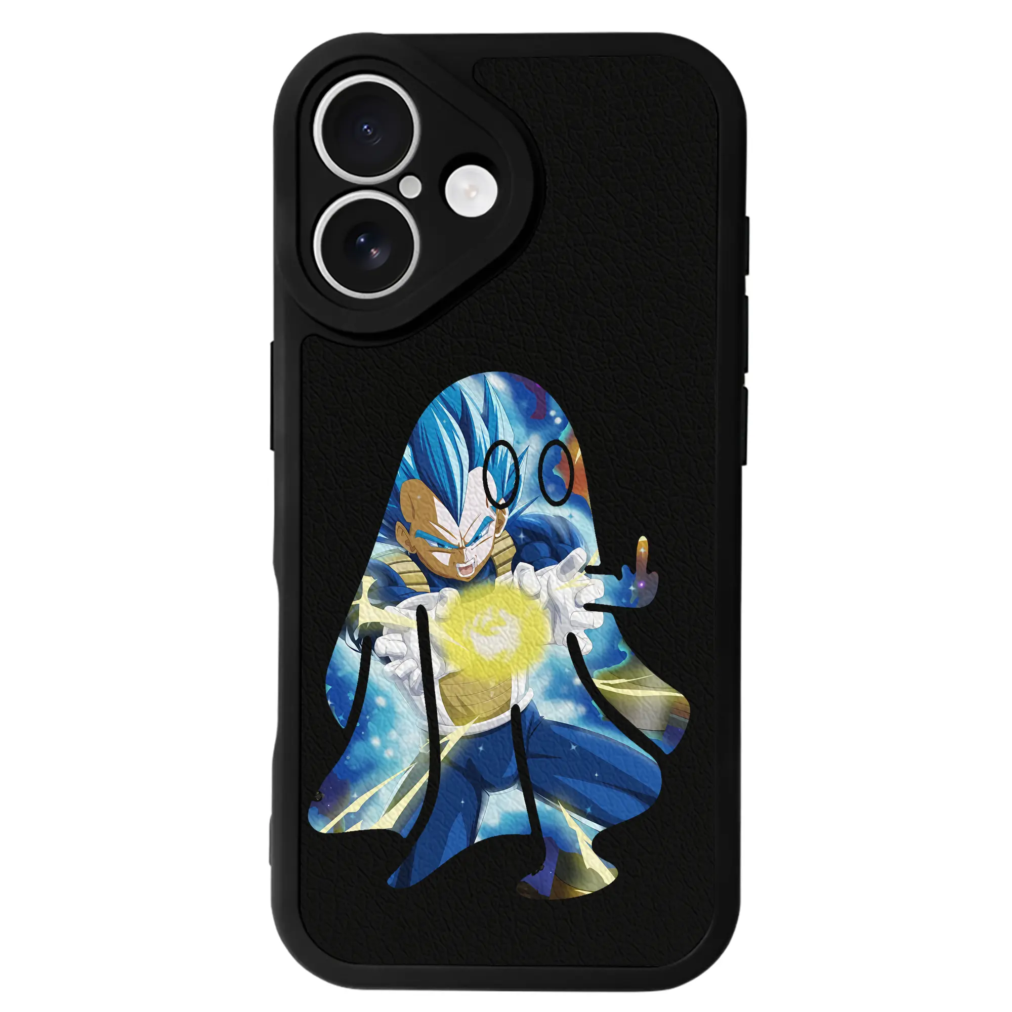 ドラゴンボール グッズ ベジータ - IPhone 16シリーズ対応 ・ シリコンスマホケース ・ レザー調 ・ 高精度フィット ・ 耐衝撃 ・ ワイヤレス充電対応 ・ 精密カット